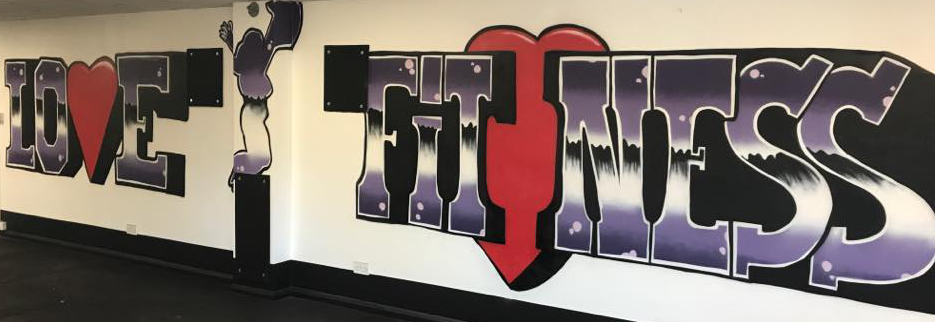 Love Fitness Grafitti Image